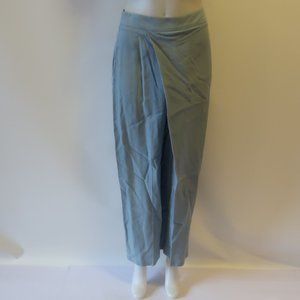 *Womens Mara Hoffman Light Blue Flat Front Pants 8